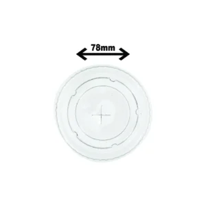Couvercle Plat Clair en Plastique Recyclabe 8-10OZ (1000/CSE