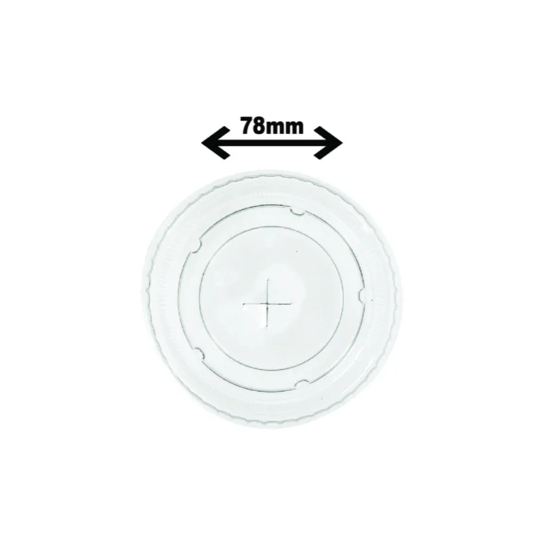Couvercle Plat Clair en Plastique Recyclabe 8-10OZ (1000/CSE