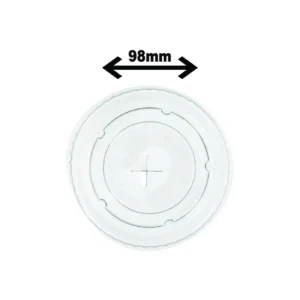 Couvercle Plat Clair en Plastique Recyclabe 12-24OZ (1000/CS