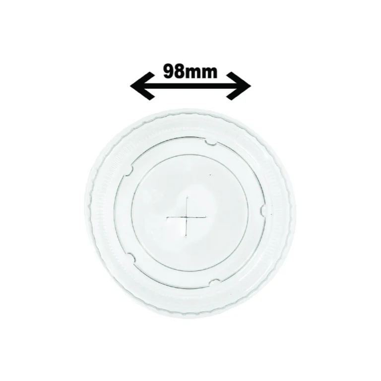 Couvercle Plat Clair en Plastique Recyclabe 12-24OZ (1000/CS