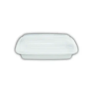 COMBO CONTENANT DELI BLANC RECTANGULAIRE BLANC 16OZ 150/CSE