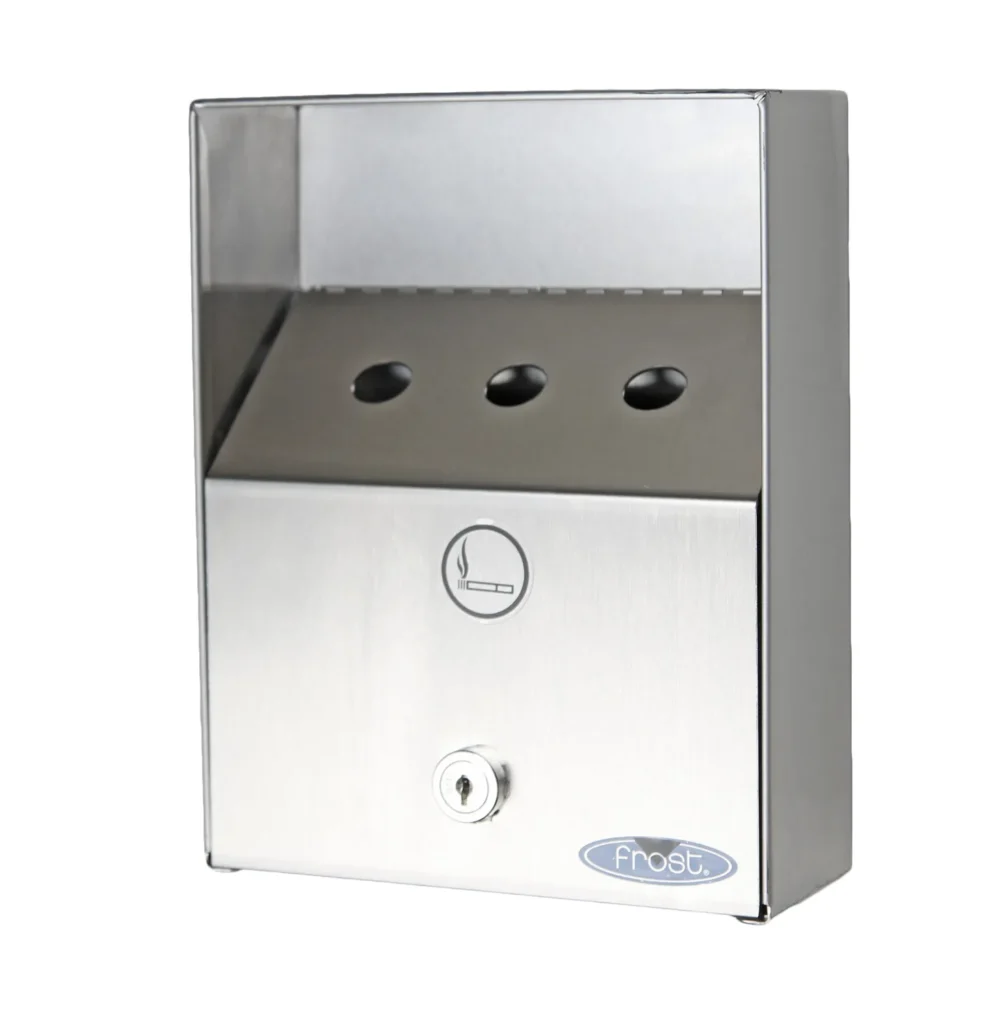 CENDRIER EXT.FROST 908 9×7″x3″ ACIER INOX 3 TROUS Frost 908