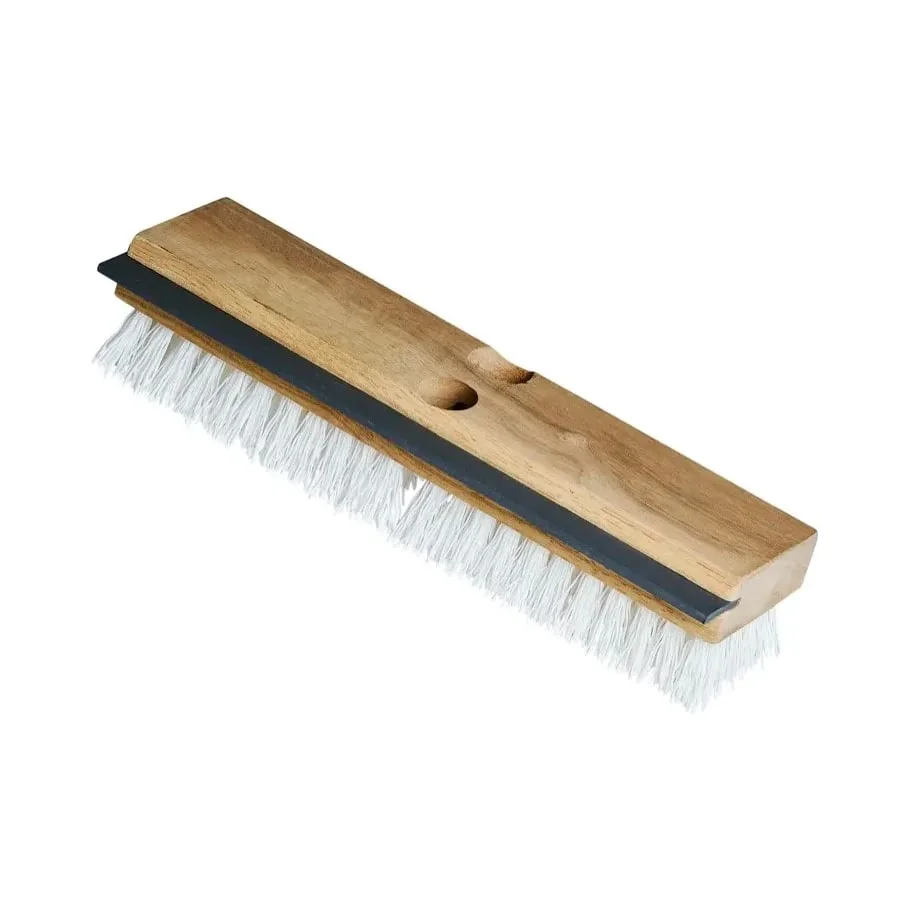 Brosse de Pont 11PO Fibre Polyester Blanche et Racloir