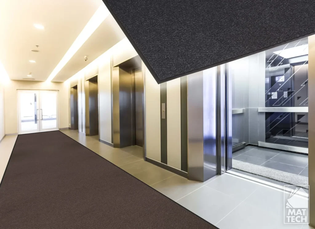 Tapis d'entrée Chevron