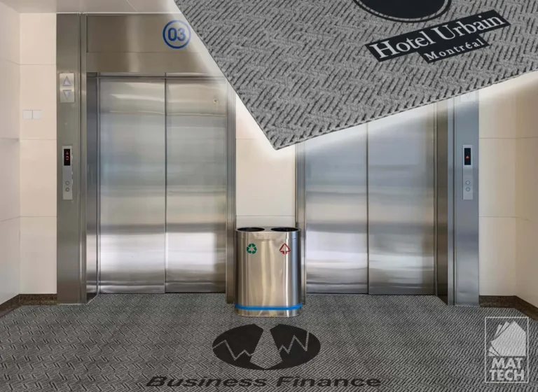 Tapis avec logo Triathlon P.I.S. Insertion Graphique