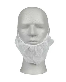 Couvre-Barbe – 12 Gsm (Blanc) 100/SACS couvre-barbe blanc