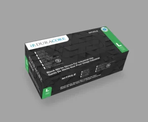 Gants Nitrile Duracore 6MIL Noir Large 100/BTE (B62280)