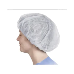 Bonnet Bouffant – 12 Gsm (Blanc) – 21″ 100/SAC
