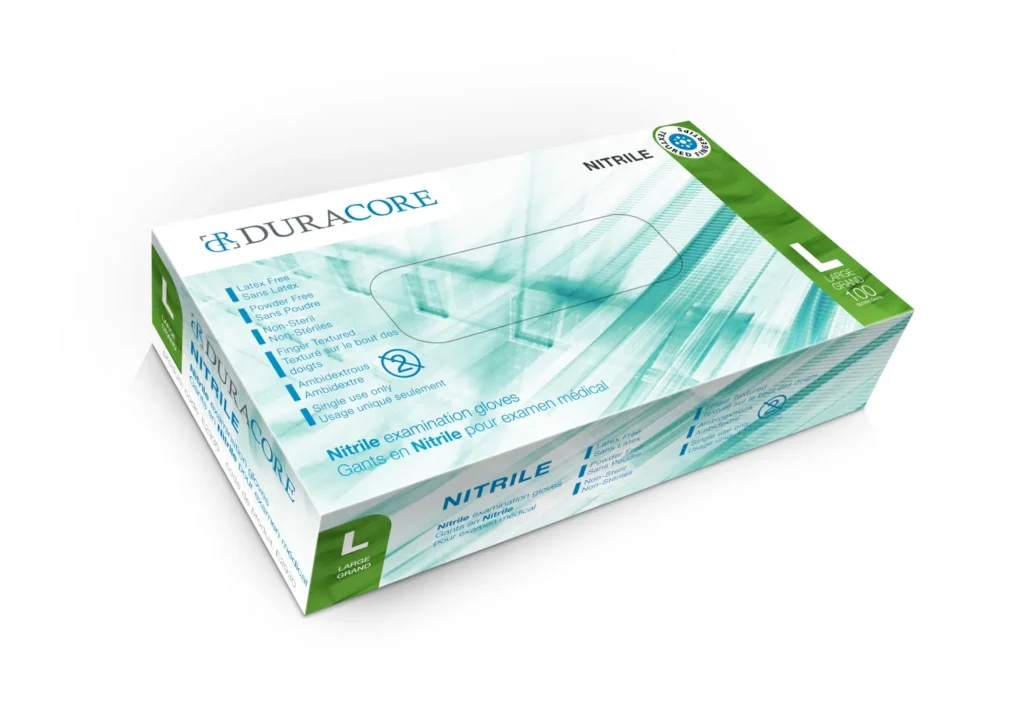 Gants Nitrile 3.7MIL E-Series 100/BTE Large (E2930)